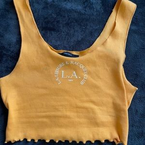 Orange crop top